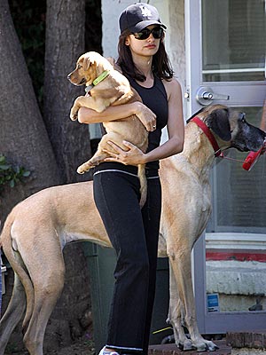 Pénélope Cruz et son chien